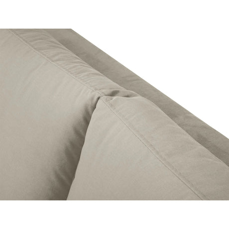 Hastings 5-Sitzer Ecksofa, Rechte Seite, aus Samt in Beige (Fancy 06), 301x216x75 cm von Cosmopolitan Design – Bild 8