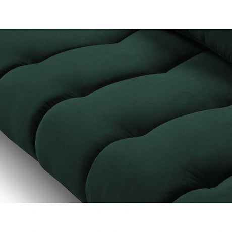 Hastings 5-Sitzer Ecksofa, Rechte Seite, aus Samt in Flaschengrün (Fancy 39), 301x216x75 cm von Cosmopolitan Design – Bild 6