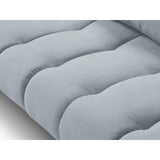 Hastings 5-Sitzer Ecksofa, Rechte Seite, aus Samt in Hellblau (Fancy 85), 301x216x75 cm von Cosmopolitan Design – Bild 6