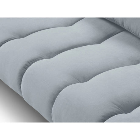 Hastings 5-Sitzer Ecksofa, Rechte Seite, aus Samt in Hellblau (Fancy 85), 301x216x75 cm von Cosmopolitan Design – Bild 6