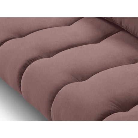 Hastings 5-Sitzer Ecksofa, Rechte Seite, aus Samt in Rosa (Fancy 63), 301x216x75 cm von Cosmopolitan Design – Bild 6