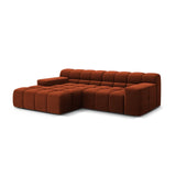Hawaii 2-Sitzer Ecksofa, Linke Seite, aus Samt in Auburn (Magic Velvet 2285), 240x160 cm von Cosmopolitan Design – Bild 4