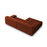 Hawaii 2-Sitzer Ecksofa, Linke Seite, aus Samt in Auburn (Magic Velvet 2285), 240x160 cm von Cosmopolitan Design – Bild 5