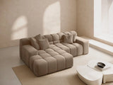 Hawaii 2-Sitzer Ecksofa, Linke Seite, aus Samt in Cappuccino (Magic Velvet 2284), 240x160 cm von Cosmopolitan Design – Bild 2