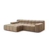 Hawaii 2-Sitzer Ecksofa, Linke Seite, aus Samt in Cappuccino (Magic Velvet 2284), 240x160 cm von Cosmopolitan Design – Bild 4