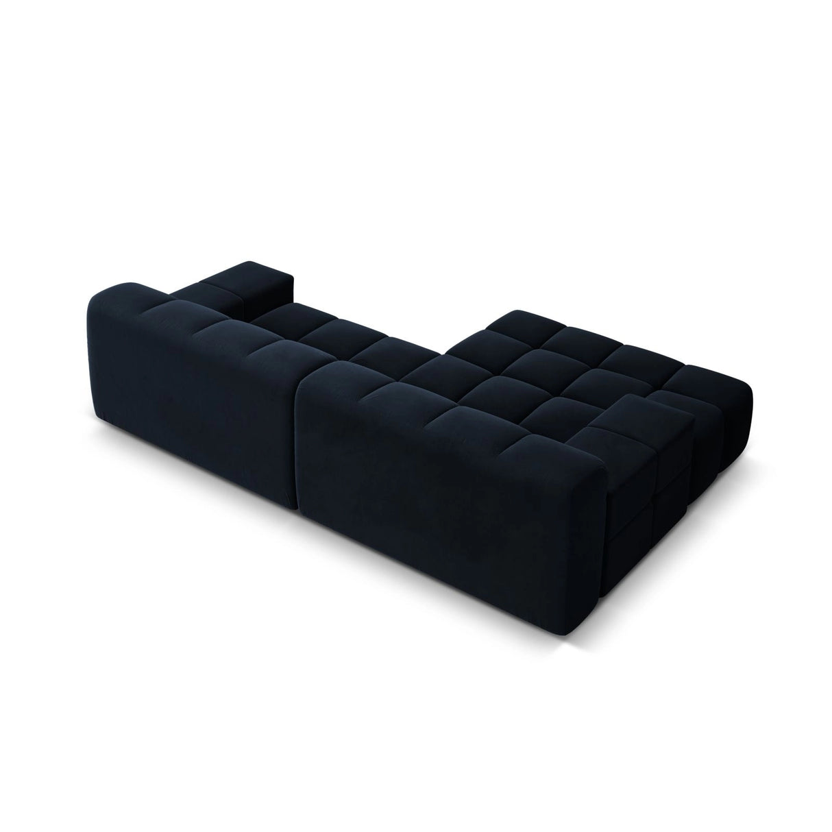 Hawaii 2-Sitzer Ecksofa, Linke Seite, aus Samt in Marineblau (Magic Velvet 2211), 240x160 cm von Cosmopolitan Design – Bild 5