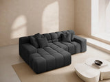 Hawaii 2-Sitzer Ecksofa, Linke Seite, aus Strukturierter Stoff in Anthrazit (Moly 97), 240x160 cm von Cosmopolitan Design – Bild 2