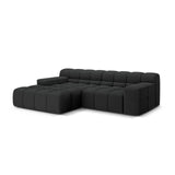 Hawaii 2-Sitzer Ecksofa, Linke Seite, aus Strukturierter Stoff in Anthrazit (Moly 97), 240x160 cm von Cosmopolitan Design – Bild 4