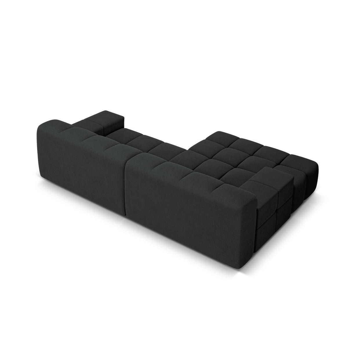 Hawaii 2-Sitzer Ecksofa, Linke Seite, aus Strukturierter Stoff in Anthrazit (Moly 97), 240x160 cm von Cosmopolitan Design – Bild 5