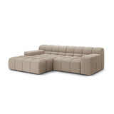 Hawaii 2-Sitzer Ecksofa, Linke Seite, aus Strukturierter Stoff in Cappuccino (Moly 11), 240x160 cm von Cosmopolitan Design – Bild 4