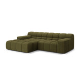 Hawaii 2-Sitzer Ecksofa, Linke Seite, aus Strukturierter Stoff in Grün (Moly 38), 240x160 cm von Cosmopolitan Design – Bild 4