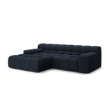 Hawaii 2-Sitzer Ecksofa, Linke Seite, aus Strukturierter Stoff in Königsblau (Moly 79), 240x160 cm von Cosmopolitan Design – Bild 4