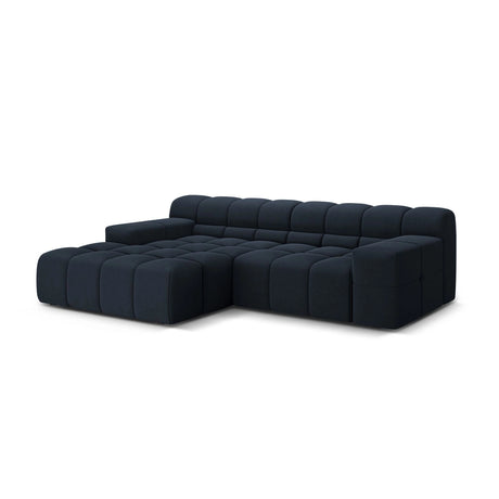 Hawaii 2-Sitzer Ecksofa, Linke Seite, aus Strukturierter Stoff in Königsblau (Moly 79), 240x160 cm von Cosmopolitan Design – Bild 4
