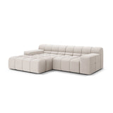 Hawaii 2-Sitzer Ecksofa, Linke Seite, aus Strukturierter Stoff in Leichtes Beige (Moly 02), 240x160 cm von Cosmopolitan Design – Bild 4