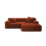 Hawaii 2-Sitzer Ecksofa, Rechte Seite, aus Samt in Auburn (Magic Velvet 2285), 240x160 cm von Cosmopolitan Design – Bild 1