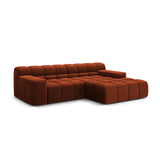 Hawaii 2-Sitzer Ecksofa, Rechte Seite, aus Samt in Auburn (Magic Velvet 2285), 240x160 cm von Cosmopolitan Design – Bild 4