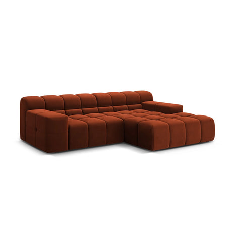 Hawaii 2-Sitzer Ecksofa, Rechte Seite, aus Samt in Auburn (Magic Velvet 2285), 240x160 cm von Cosmopolitan Design – Bild 4