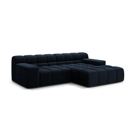 Hawaii 2-Sitzer Ecksofa, Rechte Seite, aus Samt in Marineblau (Magic Velvet 2211), 240x160 cm von Cosmopolitan Design – Bild 4