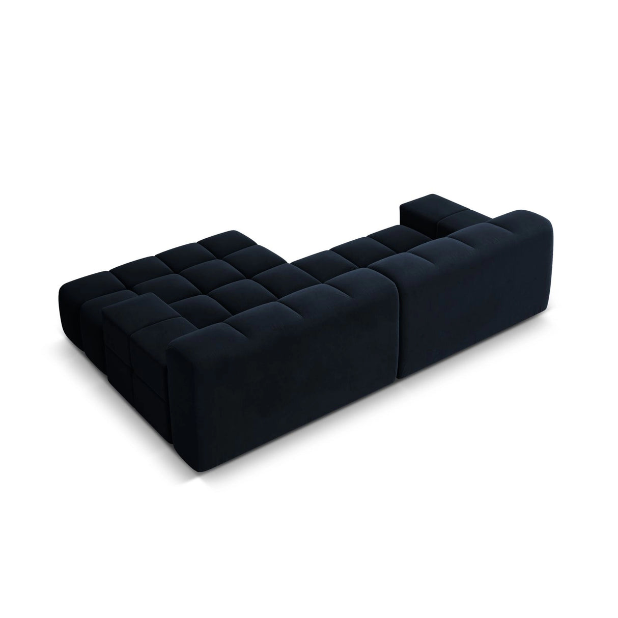 Hawaii 2-Sitzer Ecksofa, Rechte Seite, aus Samt in Marineblau (Magic Velvet 2211), 240x160 cm von Cosmopolitan Design – Bild 5