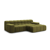 Hawaii 2-Sitzer Ecksofa, Rechte Seite, aus Samt in Pistazie (Magic Velvet 2294), 240x160 cm von Cosmopolitan Design – Bild 4