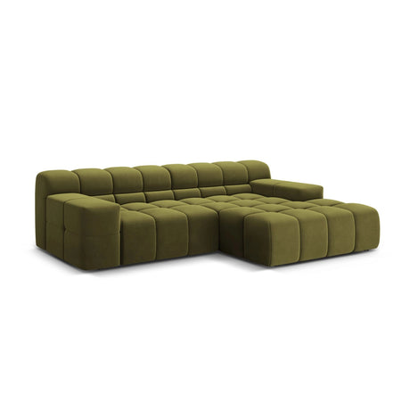 Hawaii 2-Sitzer Ecksofa, Rechte Seite, aus Samt in Pistazie (Magic Velvet 2294), 240x160 cm von Cosmopolitan Design – Bild 4