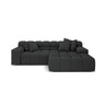 Hawaii 2-Sitzer Ecksofa, Rechte Seite, aus Strukturierter Stoff in Anthrazit (Moly 97), 240x160 cm von Cosmopolitan Design – Bild 1