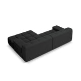 Hawaii 2-Sitzer Ecksofa, Rechte Seite, aus Strukturierter Stoff in Anthrazit (Moly 97), 240x160 cm von Cosmopolitan Design – Bild 5