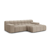 Hawaii 2-Sitzer Ecksofa, Rechte Seite, aus Strukturierter Stoff in Cappuccino (Moly 11), 240x160 cm von Cosmopolitan Design – Bild 4