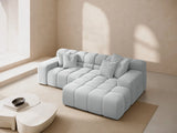 Hawaii 2-Sitzer Ecksofa, Rechte Seite, aus Strukturierter Stoff in Hellgrau (Moly 70), 240x160 cm von Cosmopolitan Design – Bild 2