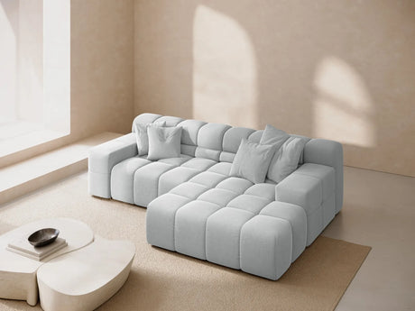 Hawaii 2-Sitzer Ecksofa, Rechte Seite, aus Strukturierter Stoff in Hellgrau (Moly 70), 240x160 cm von Cosmopolitan Design – Bild 2
