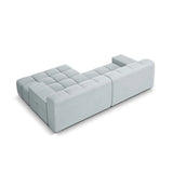 Hawaii 2-Sitzer Ecksofa, Rechte Seite, aus Strukturierter Stoff in Hellgrau (Moly 70), 240x160 cm von Cosmopolitan Design – Bild 5