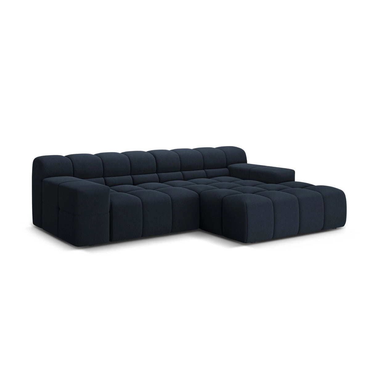 Hawaii 2-Sitzer Ecksofa, Rechte Seite, aus Strukturierter Stoff in Königsblau (Moly 79), 240x160 cm von Cosmopolitan Design – Bild 4