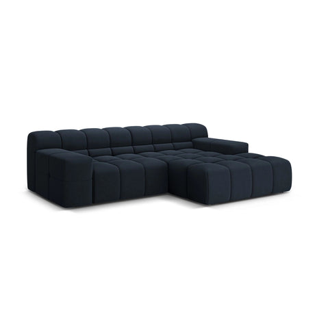 Hawaii 2-Sitzer Ecksofa, Rechte Seite, aus Strukturierter Stoff in Königsblau (Moly 79), 240x160 cm von Cosmopolitan Design – Bild 4