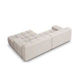Hawaii 2-Sitzer Ecksofa, Rechte Seite, aus Strukturierter Stoff in Leichtes Beige (Moly 02), 240x160 cm von Cosmopolitan Design – Bild 5