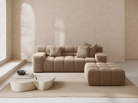 Hawaii 2-Sitzer Sofa aus Samt in Cappuccino (Magic Velvet 2284), 210x100x75 cm von Cosmopolitan Design – Bild 2