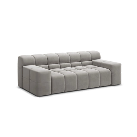 Hawaii 2-Sitzer Sofa aus Samt in Silber (Magic Velvet 2218), 210x100x75 cm von Cosmopolitan Design – Bild 4