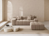 Hawaii 2-Sitzer Sofa aus Strukturierter Stoff in Cappuccino (Moly 11), 210x100x75 cm von Cosmopolitan Design – Bild 2