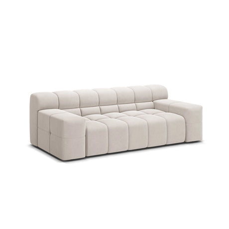 Hawaii 2-Sitzer Sofa aus Strukturierter Stoff in Hellbeige (Moly 02), 210x100x75 cm von Cosmopolitan Design – Bild 4