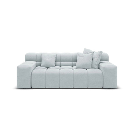 Hawaii 2-Sitzer Sofa aus Strukturierter Stoff in Hellgrau (Moly 70), 210x100x75 cm von Cosmopolitan Design – Bild 1