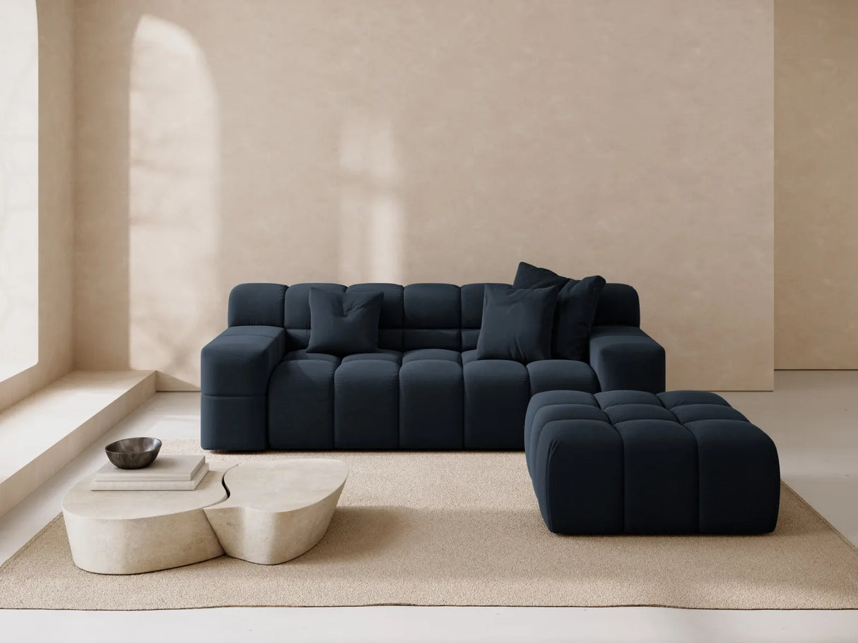 Hawaii 2-Sitzer Sofa aus Strukturierter Stoff in Königsblau (Moly 79), 210x100x75 cm von Cosmopolitan Design – Bild 2