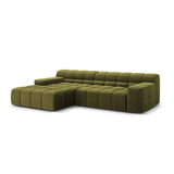Hawaii 3-Sitzer Ecksofa, Linke Seite, aus Samt in Pistazie (Magic Velvet 2294), 270x160x75 cm von Cosmopolitan Design – Bild 4