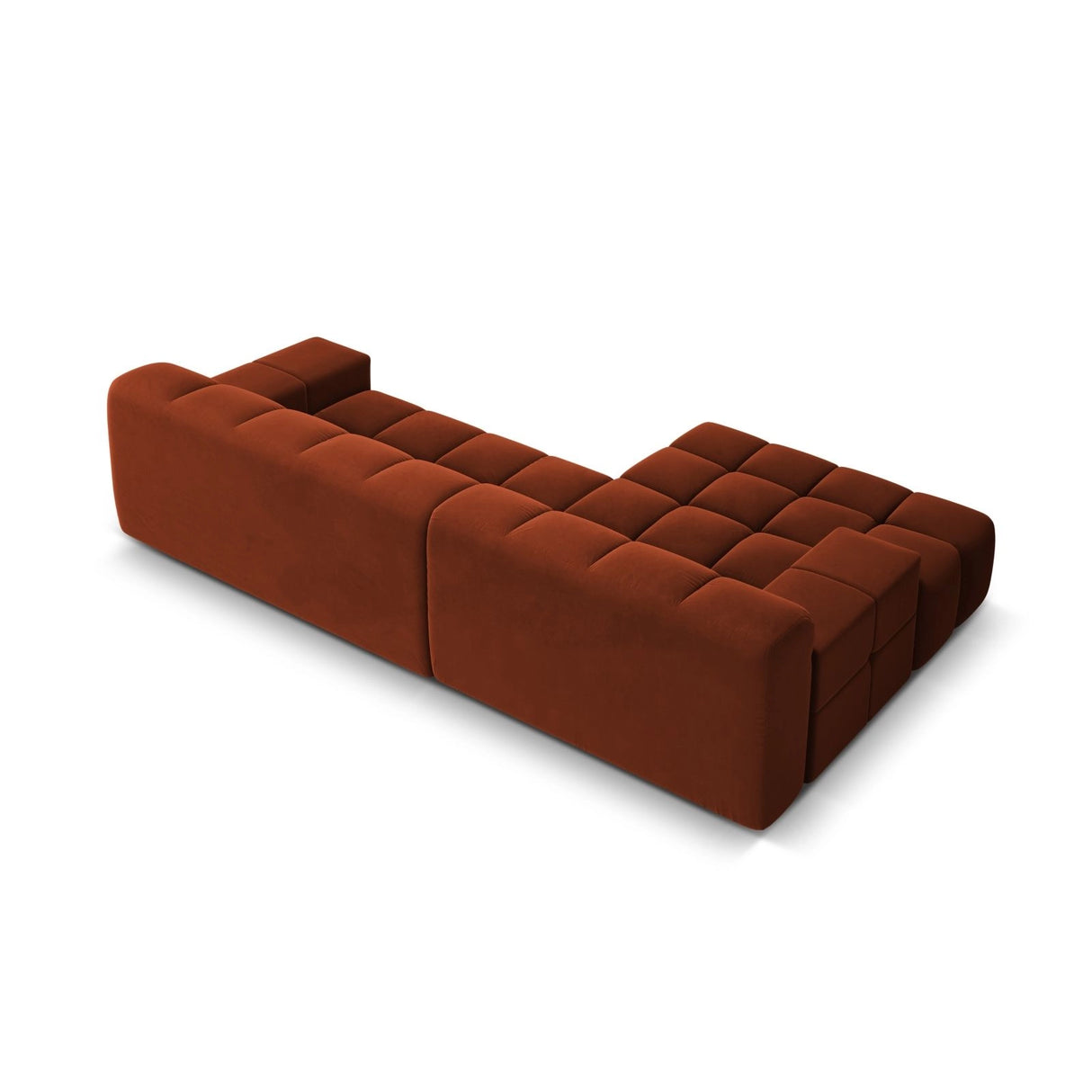 Hawaii 3-Sitzer Ecksofa, Linke Seite, aus Samt in Rotbraun (Magic Velvet 2285), 270x160x75 cm von Cosmopolitan Design – Bild 5