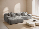 Hawaii 3-Sitzer Ecksofa, Linke Seite, aus Samt in Silber (Magic Velvet 2218), 270x160x75 cm von Cosmopolitan Design – Bild 2