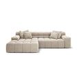 Hawaii 3-Sitzer Ecksofa, Linke Seite, aus Samt oder Strukturstoff, 270x160x75 cm von Cosmopolitan Design – Bild 1