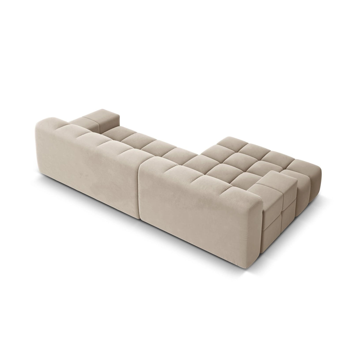 Hawaii 3-Sitzer Ecksofa, Linke Seite, aus Samt oder Strukturstoff, 270x160x75 cm von Cosmopolitan Design – Bild 5