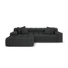 Hawaii 3-Sitzer Ecksofa, Linke Seite, aus Strukturierter Stoff in Anthrazit (Moly 97), 270x160x75 cm von Cosmopolitan Design – Bild 1