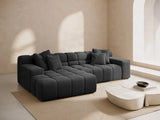 Hawaii 3-Sitzer Ecksofa, Linke Seite, aus Strukturierter Stoff in Anthrazit (Moly 97), 270x160x75 cm von Cosmopolitan Design – Bild 2