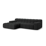 Hawaii 3-Sitzer Ecksofa, Linke Seite, aus Strukturierter Stoff in Anthrazit (Moly 97), 270x160x75 cm von Cosmopolitan Design – Bild 4