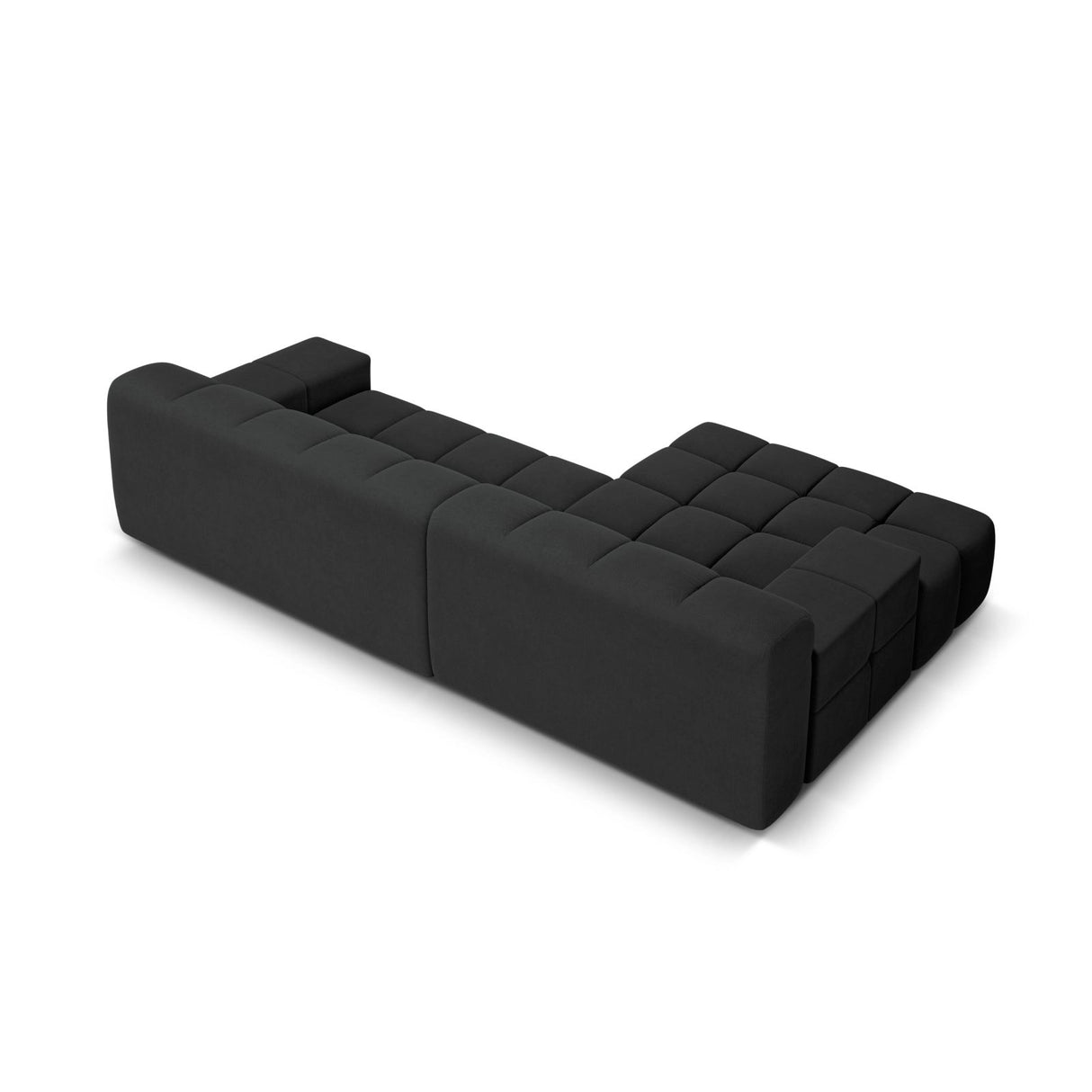 Hawaii 3-Sitzer Ecksofa, Linke Seite, aus Strukturierter Stoff in Anthrazit (Moly 97), 270x160x75 cm von Cosmopolitan Design – Bild 5