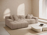 Hawaii 3-Sitzer Ecksofa, Linke Seite, aus Strukturierter Stoff in Cappuccino (Moly 11), 270x160x75 cm von Cosmopolitan Design – Bild 2